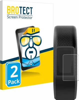Produktbild von 2x Für Garmin Vivosport Schutzfolie BROTECT Displayschutz Display Schutz Folie Klar Transparent