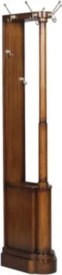 Produktbild von Casa Padrino Luxus Mahagoni Garderobenständer Braun 35 x 52 x H. 192 cm - Hotel & Restaurant Möbel Vintage Garderobe