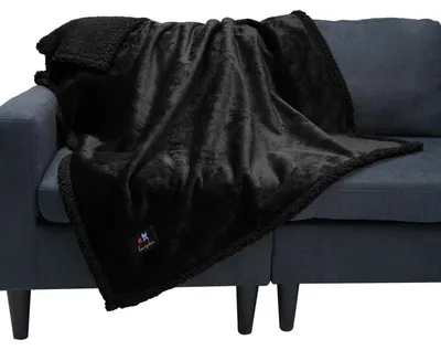 Immagine prodotto di Coperta per cani, impermeabile, in pile, lavabile, taglia M, colore nero, dimensioni 100 x 145 cm