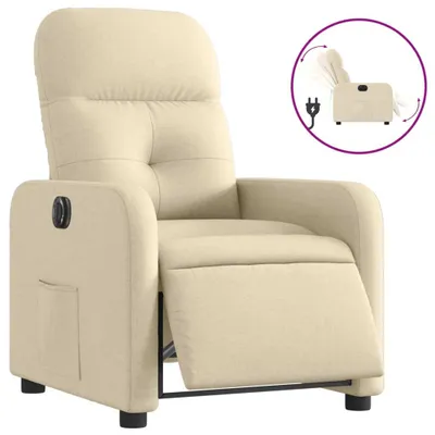 Produktbild von vidaXL Relaxsessel Elektrisch Creme Stoff