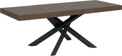 Produktbild von Ausziehtisch 200/460x90 cm Volantis Premium Walnuss Beine anthrazit
