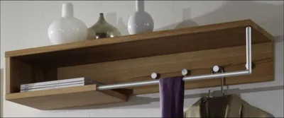 Produktbild von Garderobenablage Kernbuche Geölt 100x20