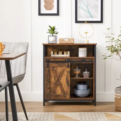 Produktbild von VASAGLE Sideboard Aufbewahrungsschrank, 70 x 30 x 80 cm, mit Schiebetür