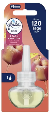 Immagine prodotto di Ricarica di olio profumato elettrico Glade, diffusore elettrico per ambienti con fragranza pesca