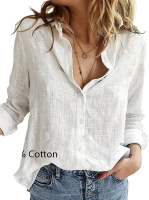 Productafbeelding van Currero Linnen Blouse Dames Beige S