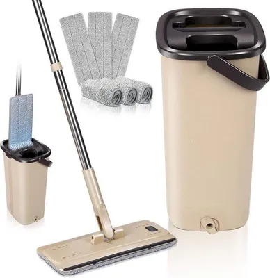 Produktbild von Bodenreinigungssatz mit Eimer und 6 Mikrofasertüchern