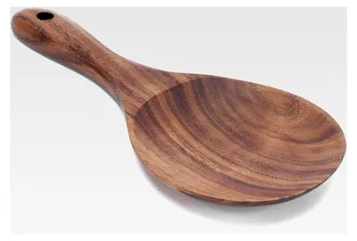 Produktbild von Reispaddel Holz Servierlöffel und Reisschaufel für die Küche