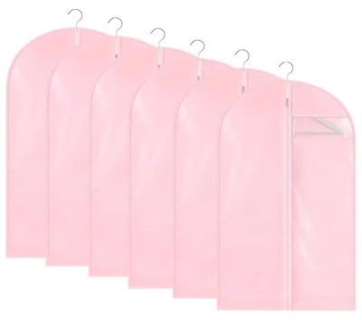 Image de Housses de protection anti-mites avec fermeture éclair - Lot de 6, couleur rose