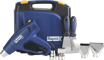 Zdjęcie produktu dla Rapid 5001350, Pistolet na gorące powietrze, Niebieski, 450 l/min, 550 °C, 250 l/min, 300 °C