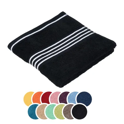 Produktbild von liebling Handtuch Baumwolle, Serie Santos, 500 gr. / m², 50 x 100 cm, , 60 Grad, saugstark, schnelltrocknend, Farbe: schwarz