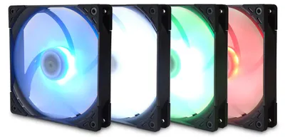 Produktbild von Kaze Flex 140 Square RGB PWM 140x140x27 (schwarz/transparent, 1200 U/min, 140 mm)