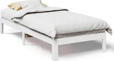 Obrázek produktu pro vidaXL Postel z masivu bez matrace bílá 90x200 cm borovice