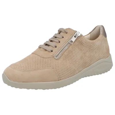 Productafbeelding van Vrijetijdsschoenen met veters voor dames, in beige