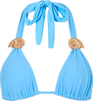 Produktbild von Moda Minx Bikinioberteil Nautilis Shell Triangle Bikini Top mit tollen Muschel-Elementen Powder Blue S