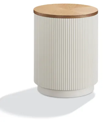 Obrázek produktu pro FURNLUX Příruční stolek, elegantní bílý, 40 cm / Hlavní barva: bílá / Rozměry: 40 x 50 x 40 cm