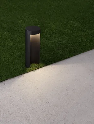 Produktbild von Nova Luce TIEN LED Sockelleuchte Schwarz 8,5W IP54 Warmweiss 9x9x25cm 9002878