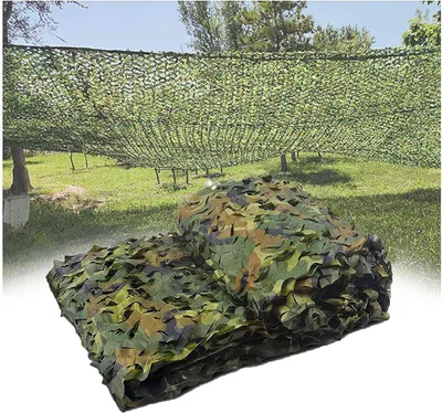 Produktbild von Tarnnetz, Camouflage Netz, Waldtarnung Flecktarn Armee Netz, Woodland Jagd Tarn Waldlandschaft Outdoor Bundeswehr Tarn Armee Bundeswehr Tarnung Net Camping (3m*3m)