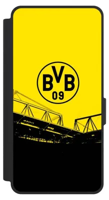 Produktbild von NIVOCASE Klapphülle für Samsung Galaxy S26 Ultra Handyhülle aus Kunst Leder NIVOflip schwarz BVB Borussia Dortmund Fanartikel