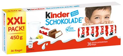Produktbild von kinder Schokolade XXL Pack 36er