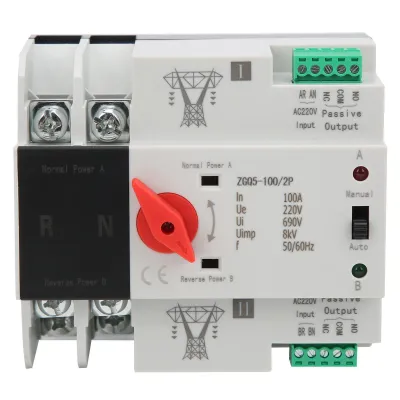 Produktbild von Jadeshay Automatischer Doppelleistungsumschalter Ununterbrochener 2-Wege-Controller ZGQ5-100/2P 220V