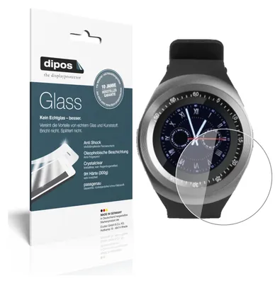 Produktbild von 2x Schutzfolie für TrendGeek TG-SW1 Smartwatch - Anti-Shock 9H Folie dipos Glass