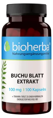 Produktbild von Bioherba Buchu Blatt Extrakt 100 mg 100 Kapseln