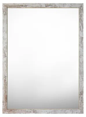 Produktbild von CLAMARO 'Vision' Wandspiegel Ganzkörperspiegel | Vintage Weiss | Moderner eckiger Spiegel mit MDF-Rahmen, inkl. Metall, Größe:30x70