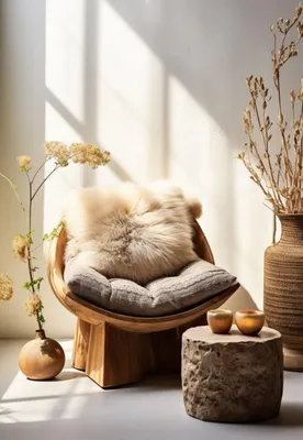 Produktbild von Lammfellkissen Merino Creme Beige ohne Inlett -
