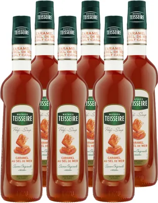 Image de Mathieu Teisseire Sirop de Boisson Caramel au Sel de Mer 0,7L (6-pack)