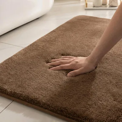 Productafbeelding van Badmat, bruin, 60 x 90 cm, antislip, voor de badkamer