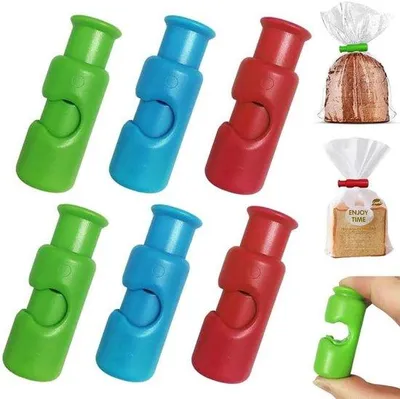 Produktbild von 6 Stück Lebensmittelclip, Snackbrotdose, Chipsklammern, ideal für zu Hause, Büro und unterwegs