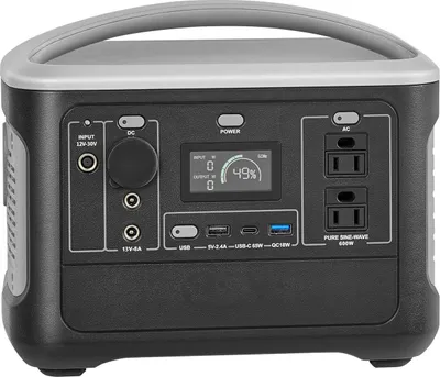 Zdjęcie produktu dla Przenośna stacja zasilająca SucceBuy o mocy 600 W, z akumulatorem LiFePO4 o pojemności 493 Wh i 7 złączami, idealna do użytku podczas przerw w dostawie prądu, biwakowania na świeżym powietrzu i podróży kamperem (panel słoneczny nie wchodzi w skład zestawu).