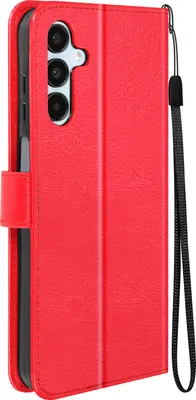 Produktbild von Mayaxess, Samsung Galaxy A15 5G Wallet Case Standfunktion mit Handschlaufe, Rot