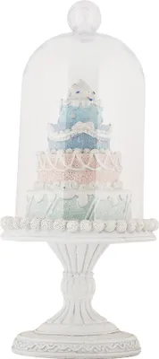 Immagine prodotto di Decorazione natalizia Clayre & Eef Ø 13x27 cm Albero di Natale in vetro bianco
