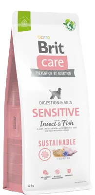 Produktbild von Brit Care Hundefutter nachhaltig mit Insekten und Fisch Sensitiv 12 kg