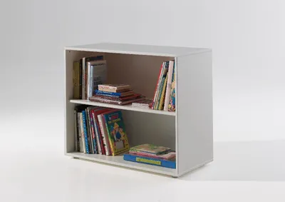 Produktbild von Regal mit zwei Fächer MDF Weiß 85,5x72 cm