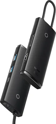 Image de Station d'accueil Baseus WKQX050101, 5-en-1, HDMI 4K, Noir