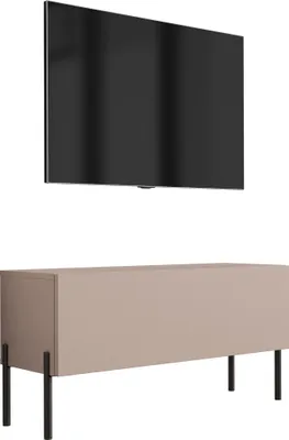 Obrázok produktu pre TV skrinka : karamelovo hnedá, 100 x 52 x 32 cm, čierne nohy