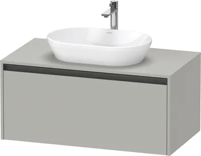 Produktbild von Duravit Ketho.2 Wastafelonderkast 100x55x45,9 cm Mat Betongrijs