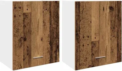 Obrázek produktu pro vidaXL Nástěnné skříňky 2 ks. Lyon vzhled rekultivovaného dřeva 50x31x60 cm materiál na bázi dřeva