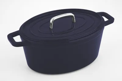 Produktbild von Carl Schmidt Sohn-Alpen Topf, emailliertes Gusseisen, 30x22,5x14 cm, blau