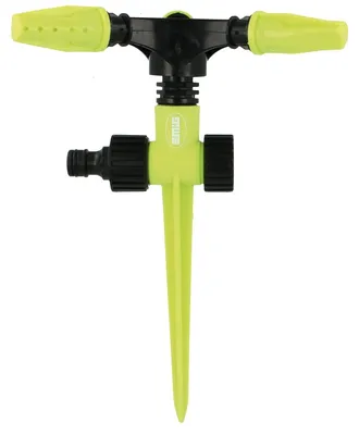Immagine prodotto di Irrigatore da prato rotante - 3 bracci irroratori - Ø 200 x 230 mm - ABS - Attacco rapido per tubo da giardino