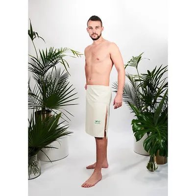 Produktbild von Kilt für Männer aus 100% natürlicher Baumwolle Yeye Ecru M