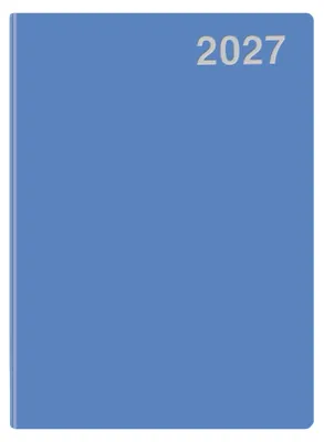 Produktbild von Mini-Timer Taschenkalender 2027, blau, 7,5 x 11 cm, Wochenübersicht mit Eckperforation