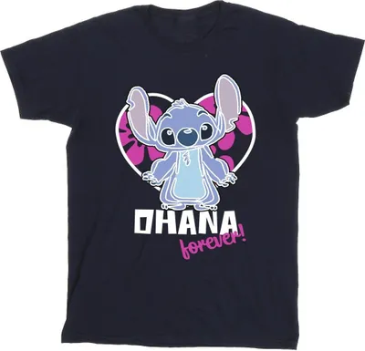 Produktbild von Disney - "Ohana Forever" T-Shirt für Herren BI50005 (S) (Marineblau)