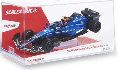 Obrázok produktu pre Scalextric F1 Williams Sainz 25, závodná autíčko, modrá farba. Vhodné pre deti, univerzálna veľkosť