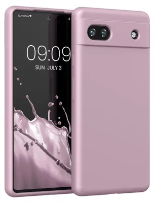 Produktbild von kwmobile Handyhülle für Google Pixel 6a Hülle, für Pixel 6a Case - Hülle Silikon - kabelloses Laden - Mauve