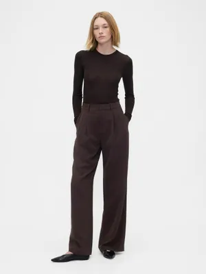 Produktbild von GAP Braune High-Waist Hose Serie 365 Größe 12
