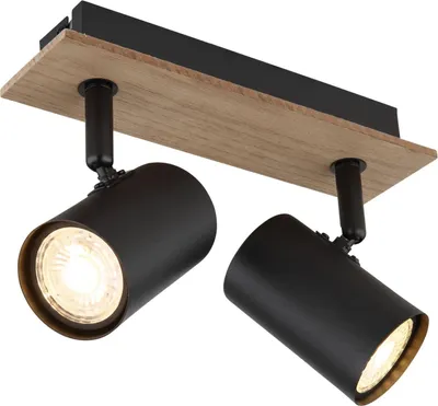 Zdjęcie produktu dla GLOBO 57905-2, Czarny, MDF, Metal, IP20, I, GU10, 35 W