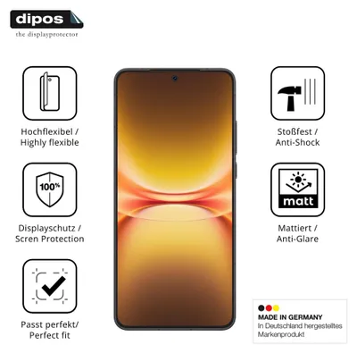 Produktbild von 2x Full Cover Schutzfolie matt für Vivo iQOO 15T Panzerfolie Anti-Shock